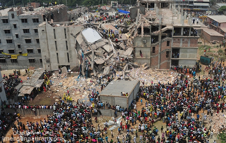 ریزش ساختمان سوار بنگلادش