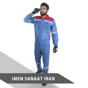 لباس کار مردانه ایمن صنعت ایران کد 875