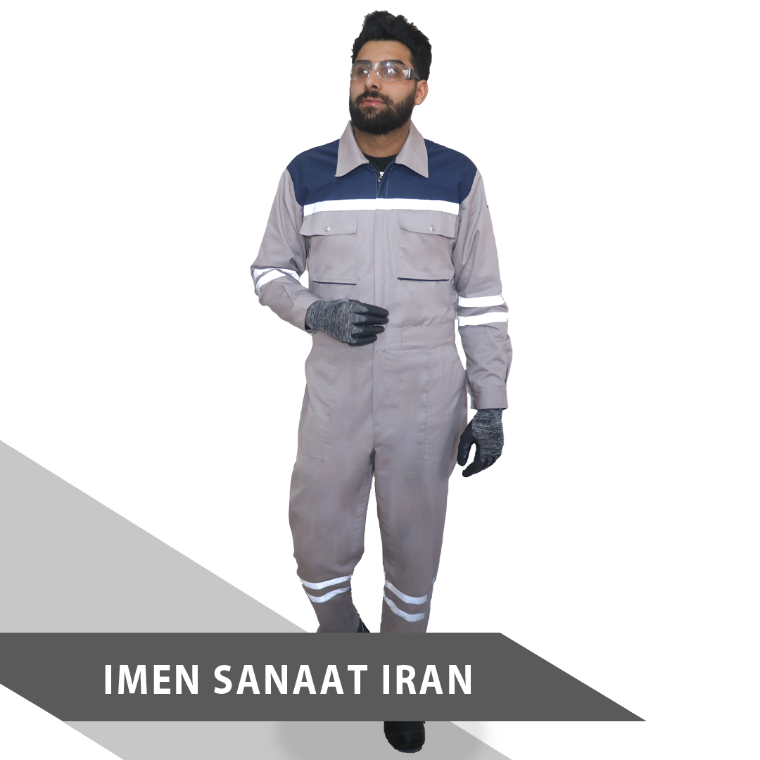 لباس کار سرهمی شبرنگدار کد 1709